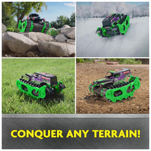Load image into Gallery viewer, Monster Jam, Official Grave Digger Trax All-Terrain Remote Control Outdoor Vehicle, 1:15 Scale, Kids Toys
