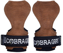 Load image into Gallery viewer, Cobra Grips Weight Lifting Gloves with Adjustable Neoprene Padded Wrist Wraps - (PRO Brown Sway Leather)
