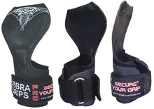 Load image into Gallery viewer, Cobra Grips PRO Best Weight Lifting Gloves, Heavy Duty Straps
