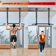 Load image into Gallery viewer, Upgraded-Joist Mounted Pull Up Bar - Black
