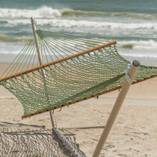 Load image into Gallery viewer, Hatteras Hammocks Deluxe Meadow Duracord Rope Hammock with Free Extension Chains &amp; Tree Hooks, Handcrafted in The USA, 450 LB Weight Capacity, 13 ft. x 60 in
