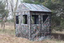 Load image into Gallery viewer, Deluxe 5'x5' 2-3 Person Hunting Blind 360 Degree See Through Fabric, Heavy Duty Metal Frame Deer Hunting Blinds
