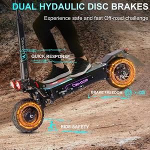 Electric Scooter for Adults Up to 45±5MPH,60V27AH Lithium Battery Foldable Kick Scooter Up to 52 Miles Travel Range,5600W 11" Vacuum