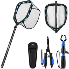 Load image into Gallery viewer, PLUSINNO Long Fishing Net with Plier Lip Gripper Tools, 6.56Ft Fish Net
