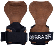 Load image into Gallery viewer, Cobra Grips Weight Lifting Gloves with Adjustable Neoprene Padded Wrist Wraps - (PRO Brown Sway Leather)
