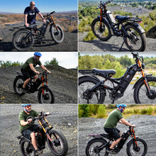 Load image into Gallery viewer, Pro Ⅱ(2025 Version) 4000W Peak Electric Bike for Adults, 52V 70Ah Battery up to 200Miles,46Mph Dual Motors Ebike,26&quot;*4.0
