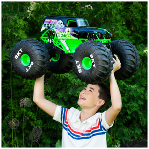 Monster Jam, Official Mega Grave Digger All-Terrain Remote Control Monster Truck with Lights, 1:6 Scale, Kids Toys