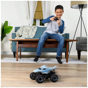 Monster Jam, Official Megalodon Remote Control Monster Truck for Boys and Girls, 1:24 Scale, 2.4 GHz, Kids Toys for Ages 4 and Up