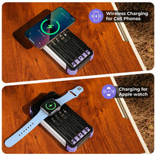 Load image into Gallery viewer, BLAVOR Solar Power Bank 20000mAh, Wireless Charger for Phones &amp; Apple Watch
