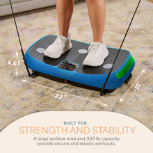 Load image into Gallery viewer, Lifepro Rumblex 4D Curved Vibration Plate Exercise Machine — Triple Motor, 7 Modes &amp; 60 Speeds Vibrating Platform Machine — Full Body Vibration Plate for Lymphatic Drainage &amp; at Home Workout
