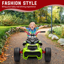 Load image into Gallery viewer, 12V Kids Ride On ATV, 3 Wheeler Motorcycle, Rechargeable Battery-Powered ATV Toy Car with Music, Green
