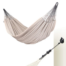Load image into Gallery viewer, LA SIESTA Flora Classic Cotton Hammock CasaMount, Indoor Outdoor Extra Large 2 Person Double Hammock - King, Zebra

