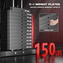 Load image into Gallery viewer, JELENS Home Gym, Multifunctional H11 Home Gym Equipment - (Black)
