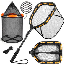 Load image into Gallery viewer, PLUSINNO Fishing Net with Floating Fish Basket, Kayak Fishing AccessoriesOR
