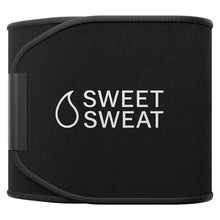 Load image into Gallery viewer, Sports Research Sweet Sweat Waist Trimmer 'Xtra-Coverage' Belt | Premium Waist Trainer with more Torso Coverage for a Better Sweat! (Small) Black
