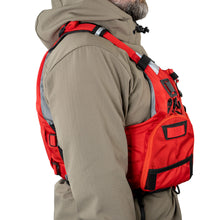 Load image into Gallery viewer, BLUESTORM Kinetic Fishing Life Jacket (PFD) | Fully Adjustable | Slim Back | Large Pockets | US Coast Guard Approved | for Kayaking, Fishing and More (Nitro RED, Small/Medium)
