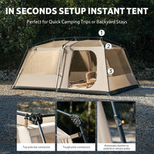 Load image into Gallery viewer, Naturehike Village Lite Camping Tent, 60S Easy Setup Instant Tents for Camping, Double Layer 4/8 Person Tent with with Full Rainfly
