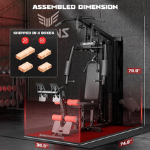 Load image into Gallery viewer, JELENS Home Gym, Multifunctional H11 Home Gym Equipment - (Black)
