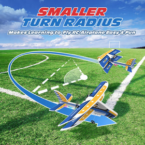 RC Plane, 2.4GHZ Remote Control Airplane W/ 3 Batteries & 6-axis Gyro Stabilizer