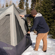 Load image into Gallery viewer, Gazelle Tents™ T4 Overland EXP Hub Tent, Extended Season Camping Tent, Sleeps 4, Pop-Up Hub Tent, Durable Ripstop Fabric, TriTech Mesh, Waterproof, UV Resistant, Agave Green, 78" x 94" x 94", GT403AG
