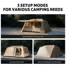 Load image into Gallery viewer, Naturehike Village Lite Camping Tent, 60S Easy Setup Instant Tents for Camping, Double Layer 4/8 Person Tent with with Full Rainfly
