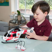 Load image into Gallery viewer, Action Large Helicopter - Lights and Sounds Vehicle with Motorized Turbine and Spinning Rotors
