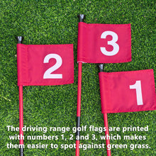 Load image into Gallery viewer, Foldable Portable Golf Flagstick (White) - Sectional Pin with Putting Flag, Great for Backyard Practice &amp; Home Yard Golf Setup
