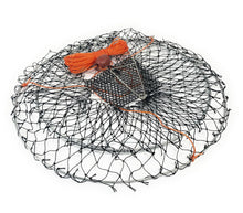Load image into Gallery viewer, 1 Pack Crab Trap Hoop Net Crab Pot 2 Ring Trap for Pier Dock Jetty Dungeness Rock Blue Crabs with Float, Line Bait Clip and Bag 24" x 20" x 14" (1 Pack)
