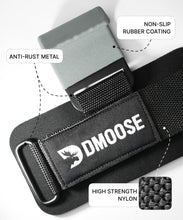 Load image into Gallery viewer, DMoose Fitness Weight Lifting Hooks (Pair) for Deadlifts, Pull Ups, Rows &amp; Shrugs -  (Grey)
