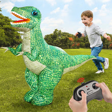 Load image into Gallery viewer, 2.4GHZ Remote Control Inflatable Dinosaur Toy for Kids, Electric Toy Dinosaur with 360°Rotation,Forward &amp; Backward, Rechargeable
