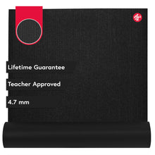 Load image into Gallery viewer, Manduka PROlite Long Yoga Mat 79" - 4.7mm | Lifetime Durability | Hygienic Construction | Teacher Approved | 79 x 24 inches | Black
