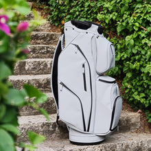 Load image into Gallery viewer, Aroli Golfish 14-Way Full Length Dividers Golf Cart Bag - Waterproof Synthetic Leather Golf Bag with 15 Pockets, Durable Golf Club Bag for Men &amp; Women, Available in Black, Blue, Gray (Grey)
