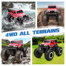 Load image into Gallery viewer, RC Trucks 4x4 Offroad Waterproof - 2.4 GHz Amphibious Remote Control Car Toys for Boys 4-7, Remote Control Monster Truck
