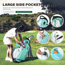 Load image into Gallery viewer, uniHimal Lightweight 7-Way Golf Stand Bag for Men &amp; Women (Green)

