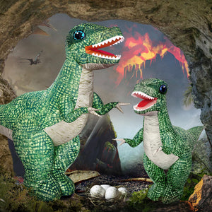 2.4GHZ Remote Control Inflatable Dinosaur Toy for Kids, Electric Toy Dinosaur with 360°Rotation,Forward & Backward, Rechargeable