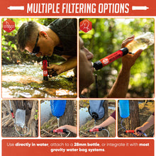 Load image into Gallery viewer, Practical Survival Reusable Emergency Water Filter Straws, 2-Pack
