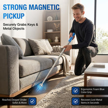 Load image into Gallery viewer, 10 FT Telescoping Pickup Tool Magnetic Pole with Hook, Telescopic Reach Pole Multi-Tool | Includes Double Hook &amp; Strong Magnet Attachments on both sides Portable Utility Tool with Carrying Bag
