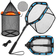 Load image into Gallery viewer, PLUSINNO Fishing Net with Floating Fish Basket, Kayak Fishing AccessoriesBL
