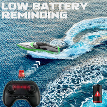 Load image into Gallery viewer, RC Boat - 20+MPH Fast RC Boats for Adults &amp; Kids, 2.4GHz Remote Control Boat for Boys, Radio Controlled Boats with Rechargeable Battery
