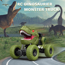 Load image into Gallery viewer, Remote Control Dinosaur Car for Kids Boys, 2.4Ghz All Terrain Remote Control Dinosaur Truck with Light, Rechargeable 4WD
