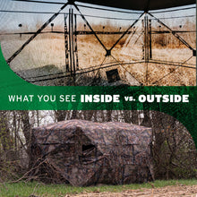 Load image into Gallery viewer, Barronett Blinds® Beast™, Portable Hunting Blind, Wide Blind, Fence-Line™ Camo, 140” x 70” x 80”, BE651FT
