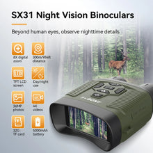 Load image into Gallery viewer, SVBONY SX31  Zoom Digital Infrared Night Vision Binocular Telescope,for Hunting Camping Professional 4K Night Vision Device
