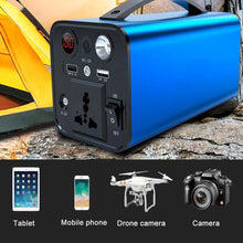 Load image into Gallery viewer, 180W 45000mAh Mobile Power Station Solar Generator 110V 220V  Portable Power Bank Power Plant Fast Charging For Outdoor Camping
