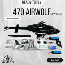 Load image into Gallery viewer, Roban 470 Size Airwolf RTF Version RC Helicopter Aircraft remote control Modelr
