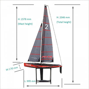 Remote Control Sailing Yacht Wind Racing Sailboat RC Boat Model