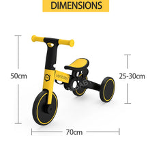 Load image into Gallery viewer, IMBABY Baby Tricycle 4 In 1 Foldable Baby Stroller Balance Bike Kick Scooter Children Portable Children&#39;s Stroller Walking Car
