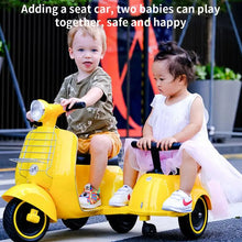 Load image into Gallery viewer, Electric Motorcycle Baby Three-Wheel Electric Car Ride-On Toys Double Kids Tricycle for Kids 1-6 Years Old With Music Charging
