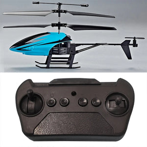 2 Channel Mini USB RC Helicopter Model with Light for Kids Adults Toys Gifts