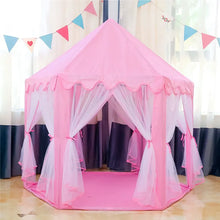 Load image into Gallery viewer, Girl&#39;s Castle Playhouse Outdoor Garden Kids Folding Beach Tent
