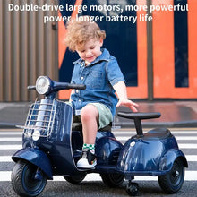 Load image into Gallery viewer, Electric Motorcycle Baby Three-Wheel Electric Car Ride-On Toys Double Kids Tricycle for Kids 1-6 Years Old With Music Charging
